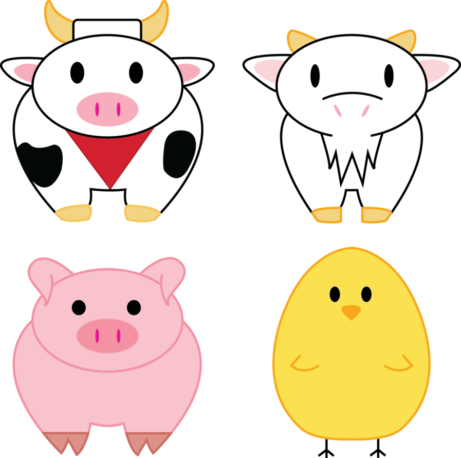 Free Download Farm Animals Png Clipart Farming Simulator - Animals Farm Png (897x891), Png Download