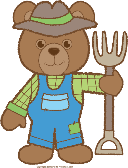 Click To Save Image - Farmer Bear (451x590), Png Download