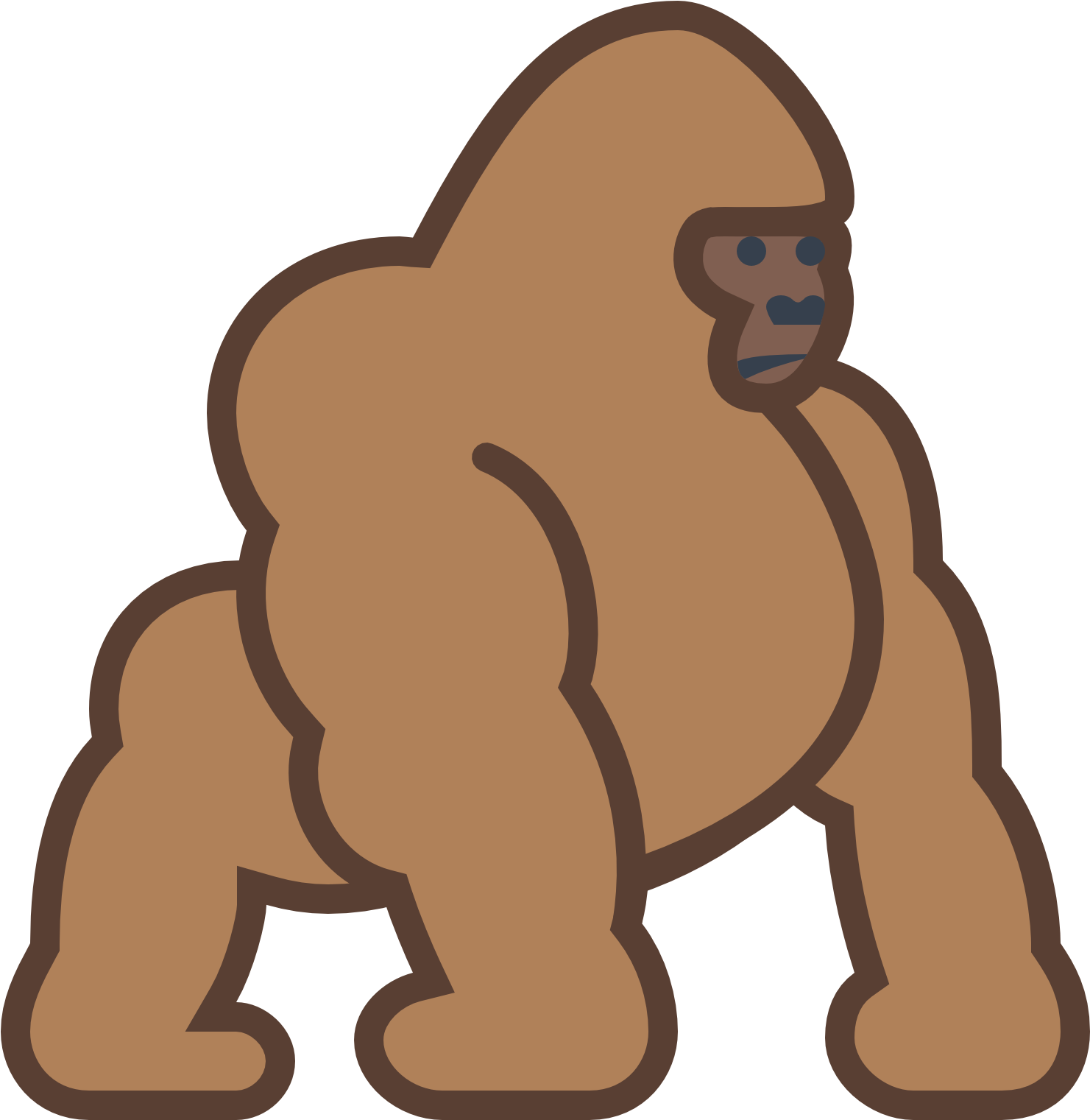 Collection Clipart Png Gorilla - Clip Art (1600x1600), Png Download