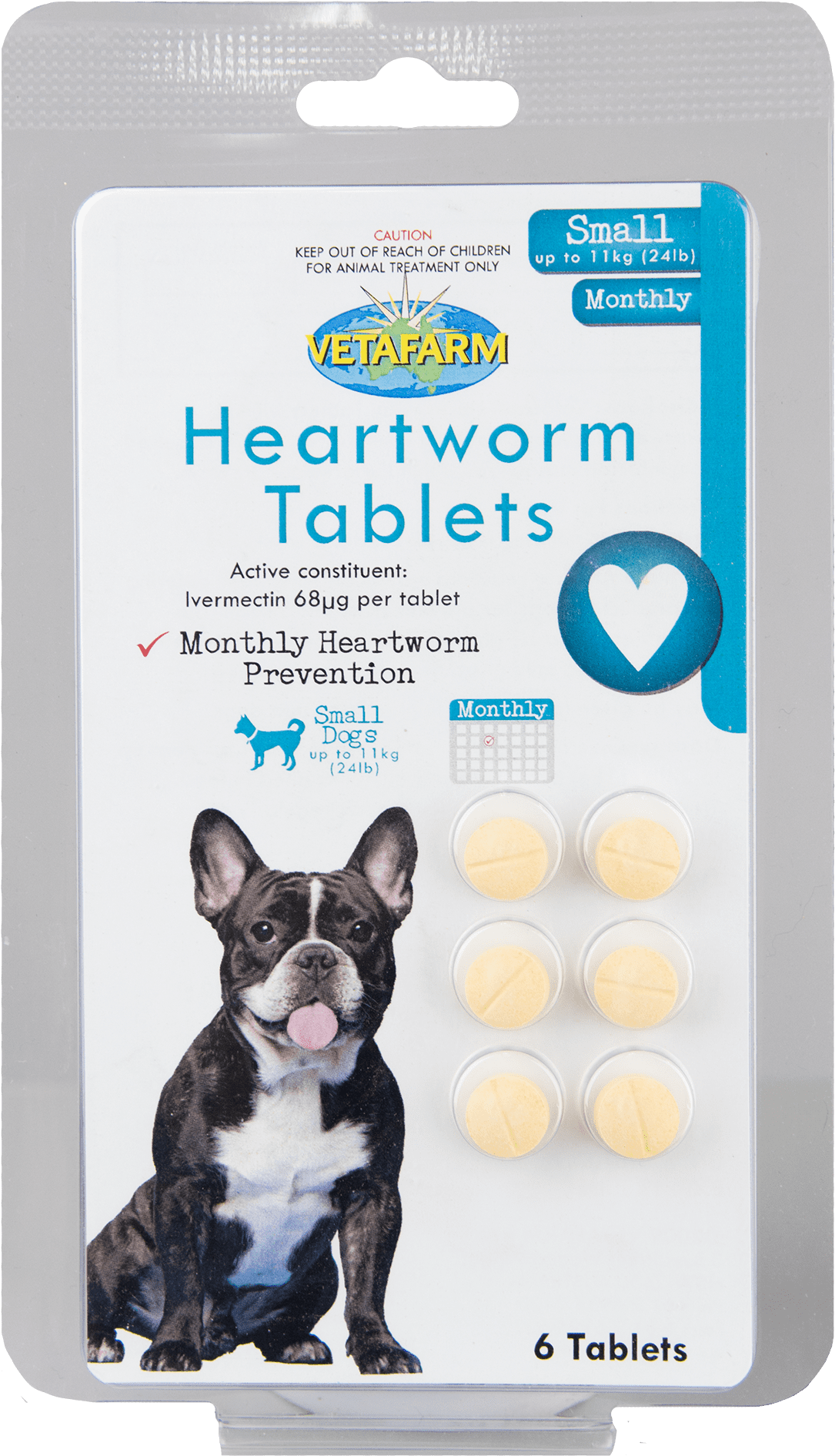 Vetafarm Heartworm Tablets With Ivermectin For Small - Crufts Pet Cooling Mat/pvc Bag (1225x2000), Png Download