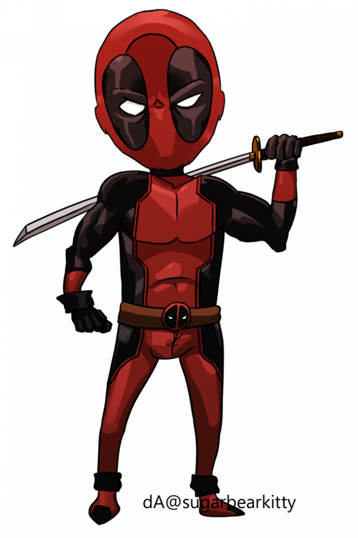 You - Deadpool Vs Spiderman Chibi Png (720x1080), Png Download
