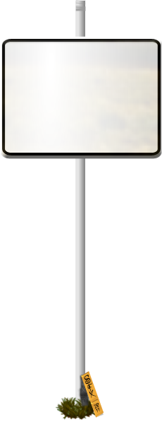 Blank Funny Road Sign 2 Transparent Png - Traffic Sign (230x597), Png Download