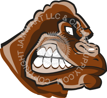 Gorilla (361x333), Png Download