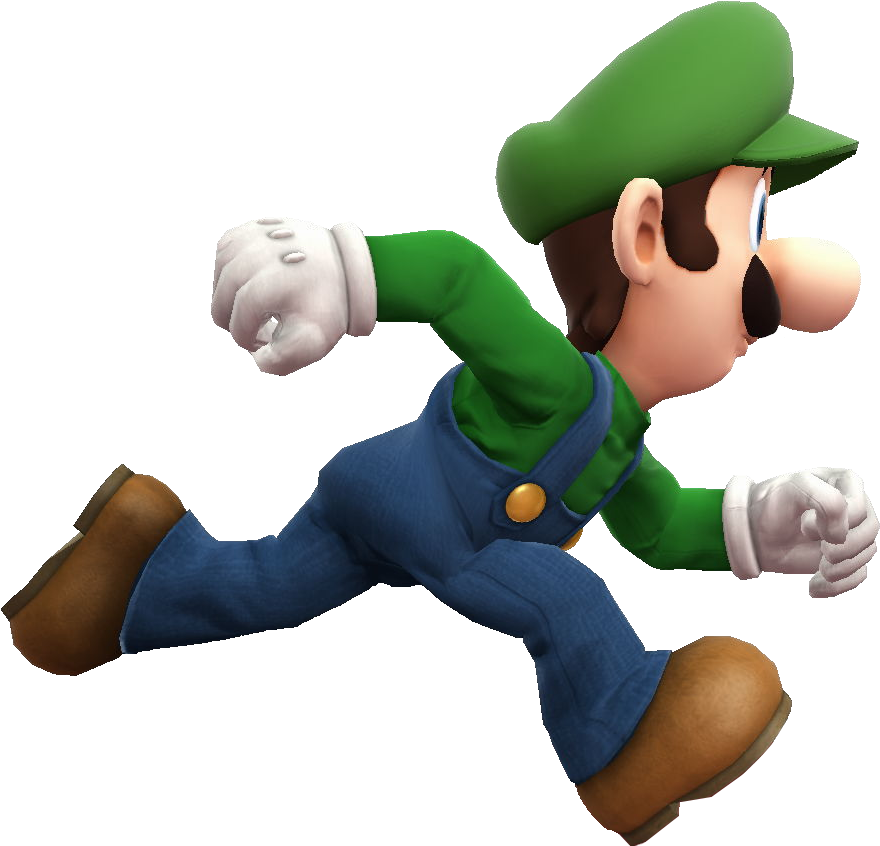 Luigi Clipart Pixel - Luigi Running (969x855), Png Download
