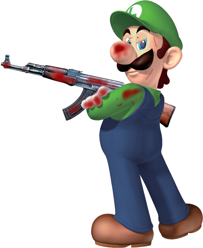 Luigi Dressed As Luigi In Luigi's Clothes - Mario And Luigi (661x808), Png Download