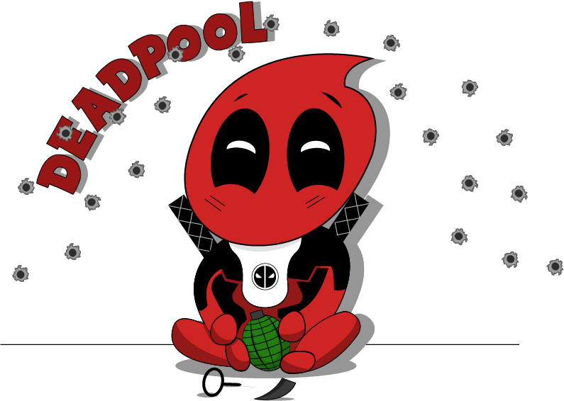 0 Replies 0 Retweets 0 Likes - Deadpool Kid (795x566), Png Download
