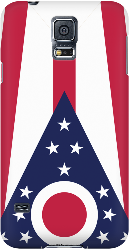 Ohio State Flag Phone Case - Ohio State Flag Png (900x900), Png Download