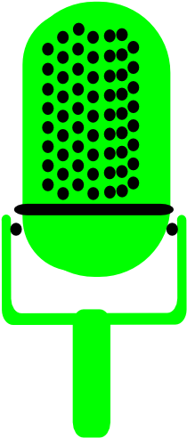 How To Set Use Microphone Clipart - Green Microphone Clipart (600x600), Png Download