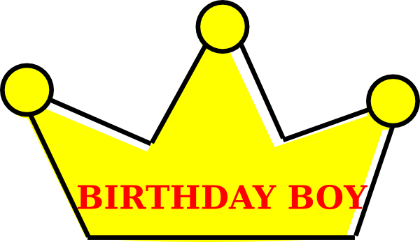 Birthday Crown Clipart - Clip Art Birthday Crown (600x347), Png Download