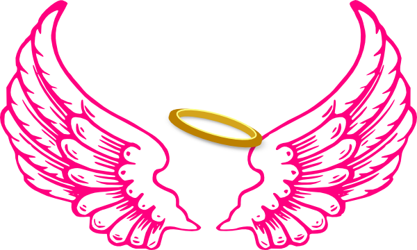 Freeuse Stock Angel Wings Clip Art - Angel Wings And Crown (600x360), Png Download