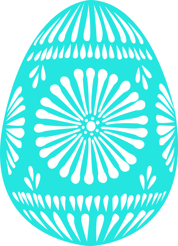 Larger Clipart Easter Egg - Easter Egg Png Vector (600x829), Png Download