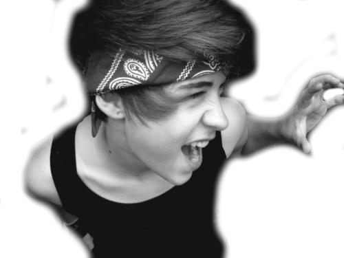 Bandana Beautiful Boy Cute Dav - Cute Boy With Bandana (500x375), Png Download