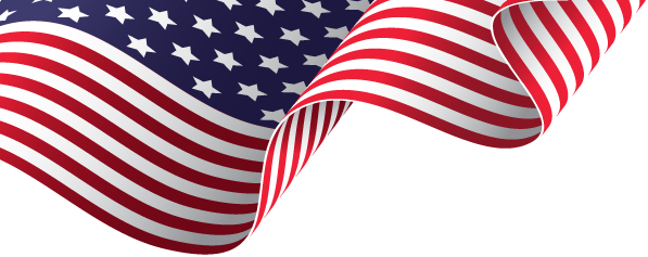 American Flag Png Download - American Flag Website Background (597x237), Png Download