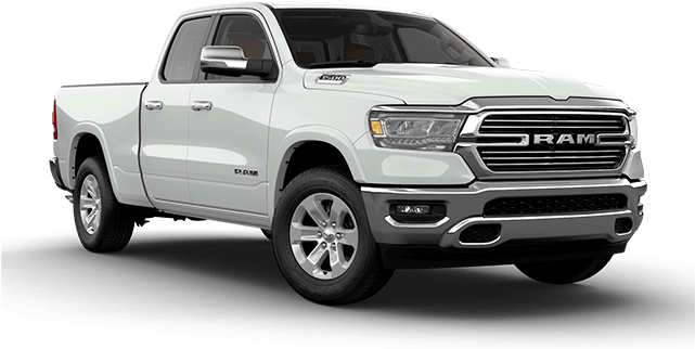 2019 Ram 1500 Quad Cab White - 2019 Dodge Ram Base (640x352), Png Download