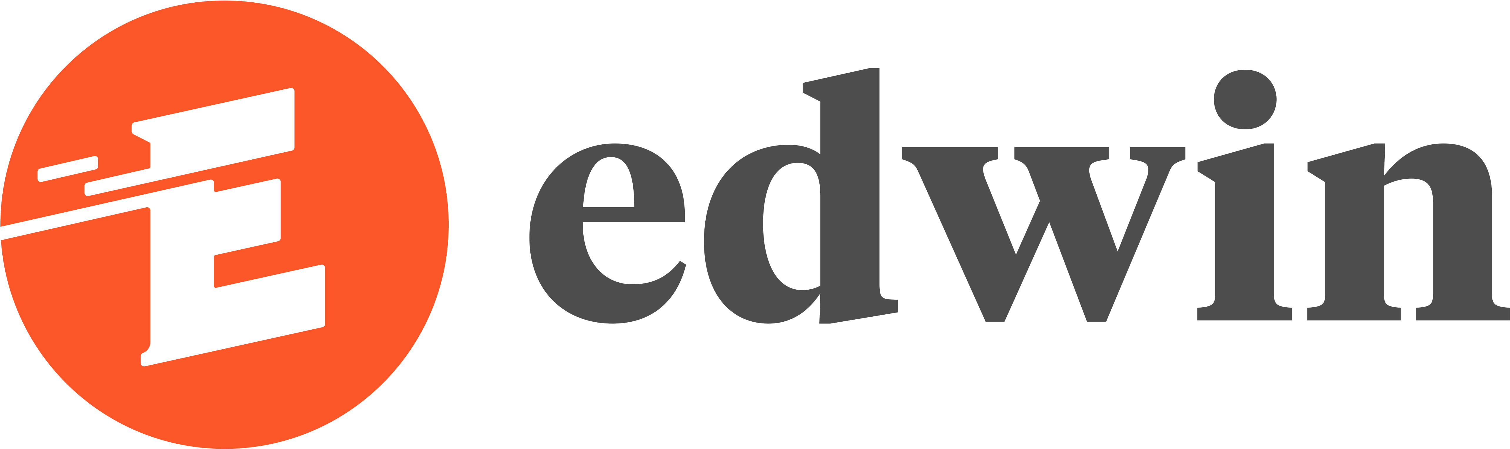 Edwin Is An Ai-powered English Learning Service Delivered - Edwin Ai Logo (6660x3050), Png Download