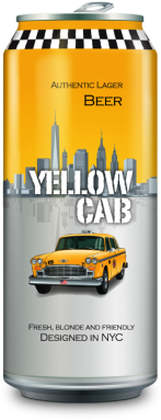 Yellow Cab Cerveza (350x420), Png Download
