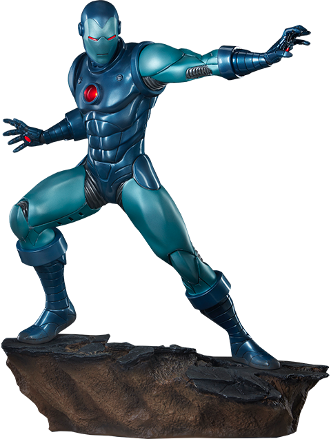 Iron Man Stealth Suit Statue - Marvel Comics (480x637), Png Download
