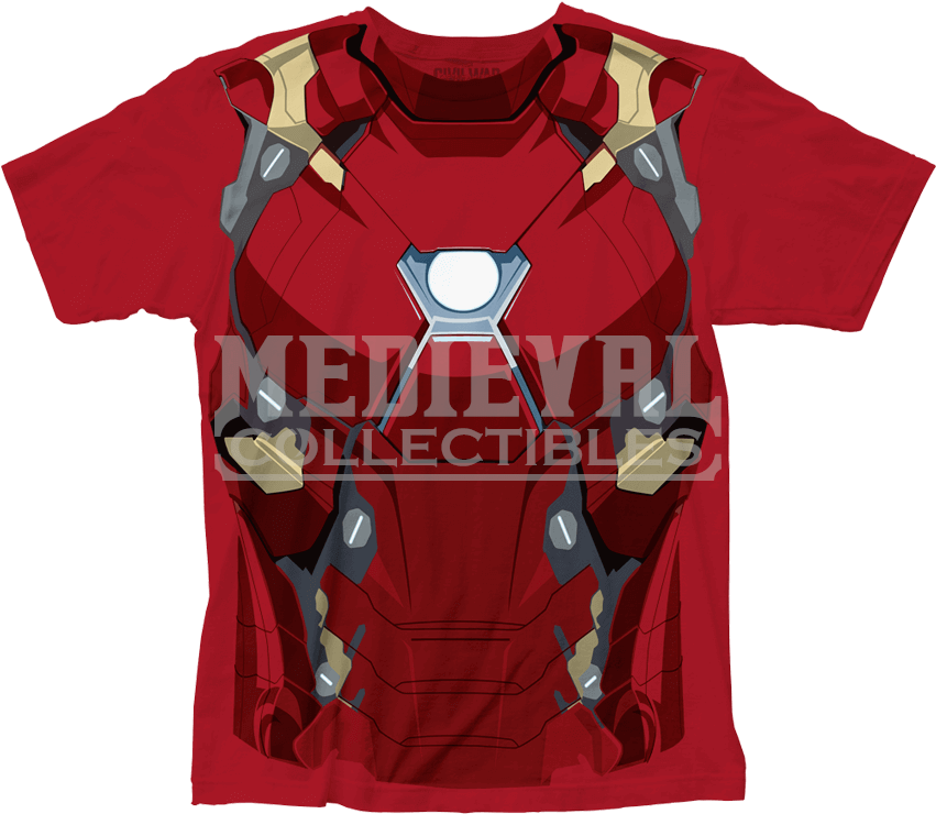 Iron Man Civil War Suit T-shirt - Avengers Infinity War Boys T Shirts (850x850), Png Download