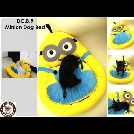 Designer Minion Dog Beds (470x611), Png Download