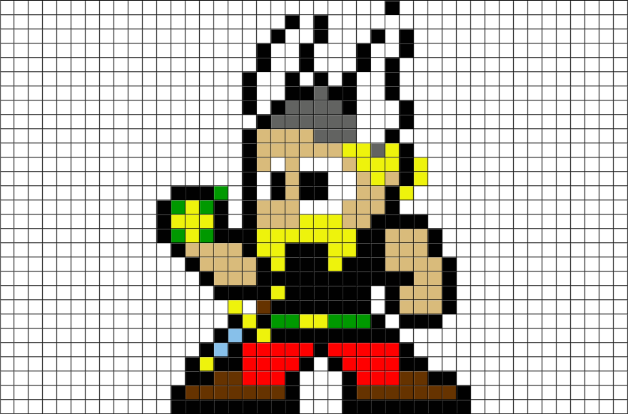 Asterix Pixel Art (880x581), Png Download
