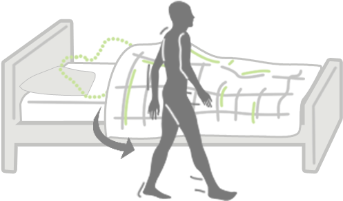 Get Up Out Of Bed (500x500), Png Download