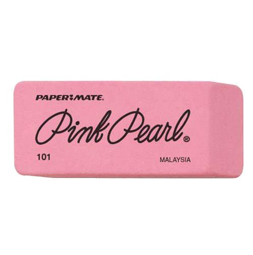 Pink Eraser Png Image Background - Pink Pearl Eraser (500x500), Png Download