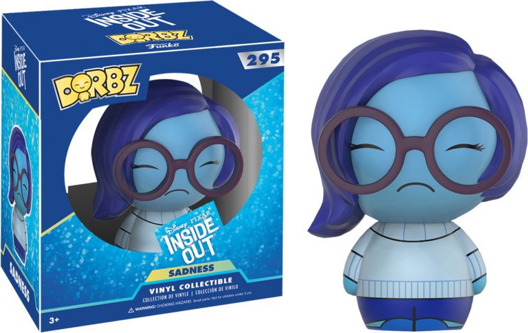 Sadness Dorbz Vinyl Figure - Inside Out - Sadness (768x485), Png Download