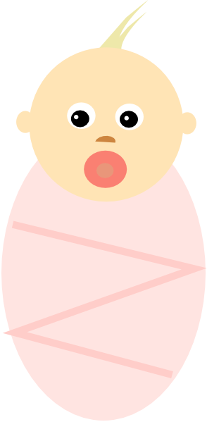 Baby Girl - Infant (294x599), Png Download