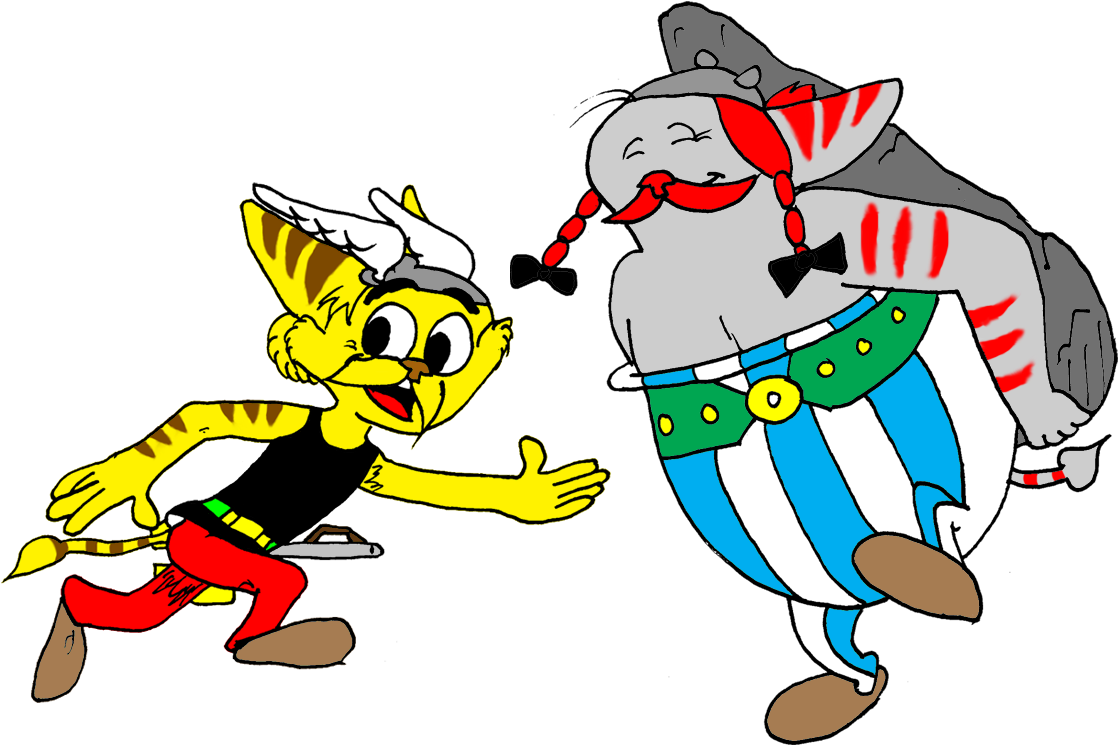 Asterix The Lombax - Ratchet (1122x768), Png Download