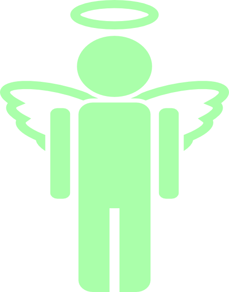 This Free Clip Arts Design Of Green Unknown Angel - Angel (468x596), Png Download