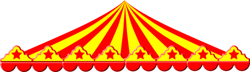 Tent Png - Circus Big Top Png (803x231), Png Download