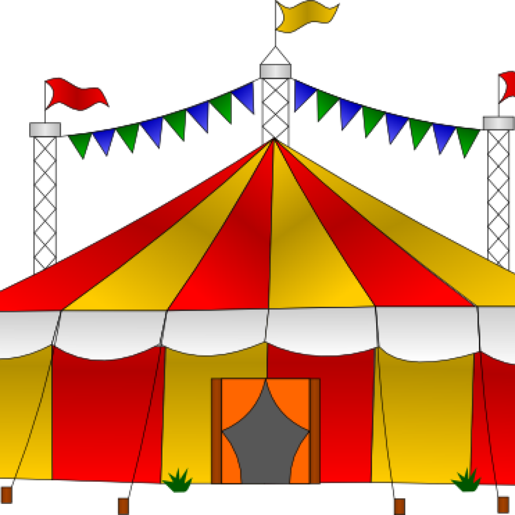 Carnival Tent Clipart Free Clipart Download - Circus (1024x1024), Png Download