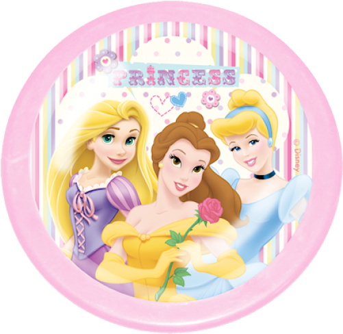 Disney Princess 'cinderella, Belle, Rapunzel' Push (500x500), Png Download