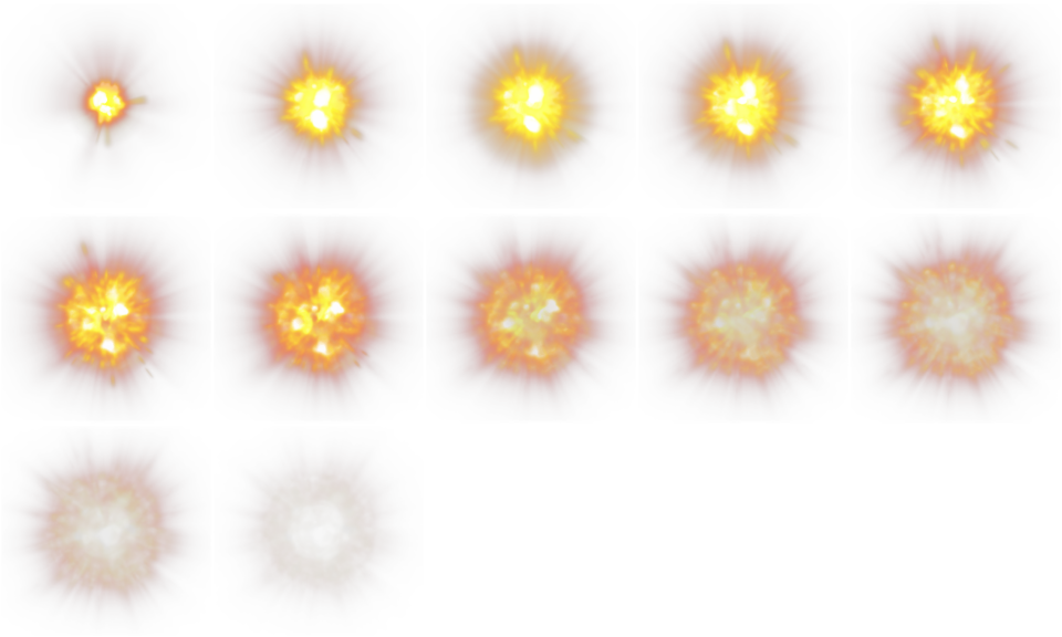 Fire2 - Rpg Maker Mv Explosion Animation (960x576), Png Download