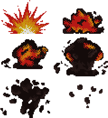 Explosão Pixel Ghostbusters - Illustration (372x417), Png Download