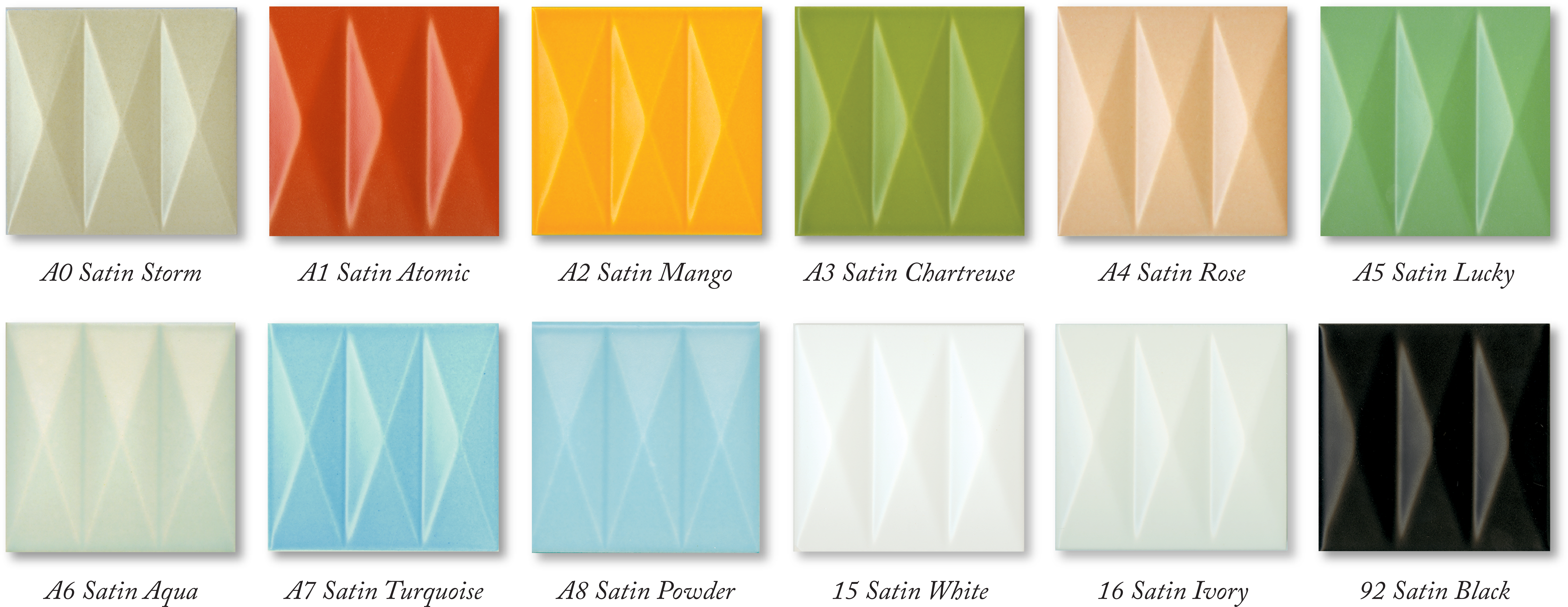Moderne Tile Glaze Series Red, Black, Blue, Green For - Tile (6046x2448), Png Download