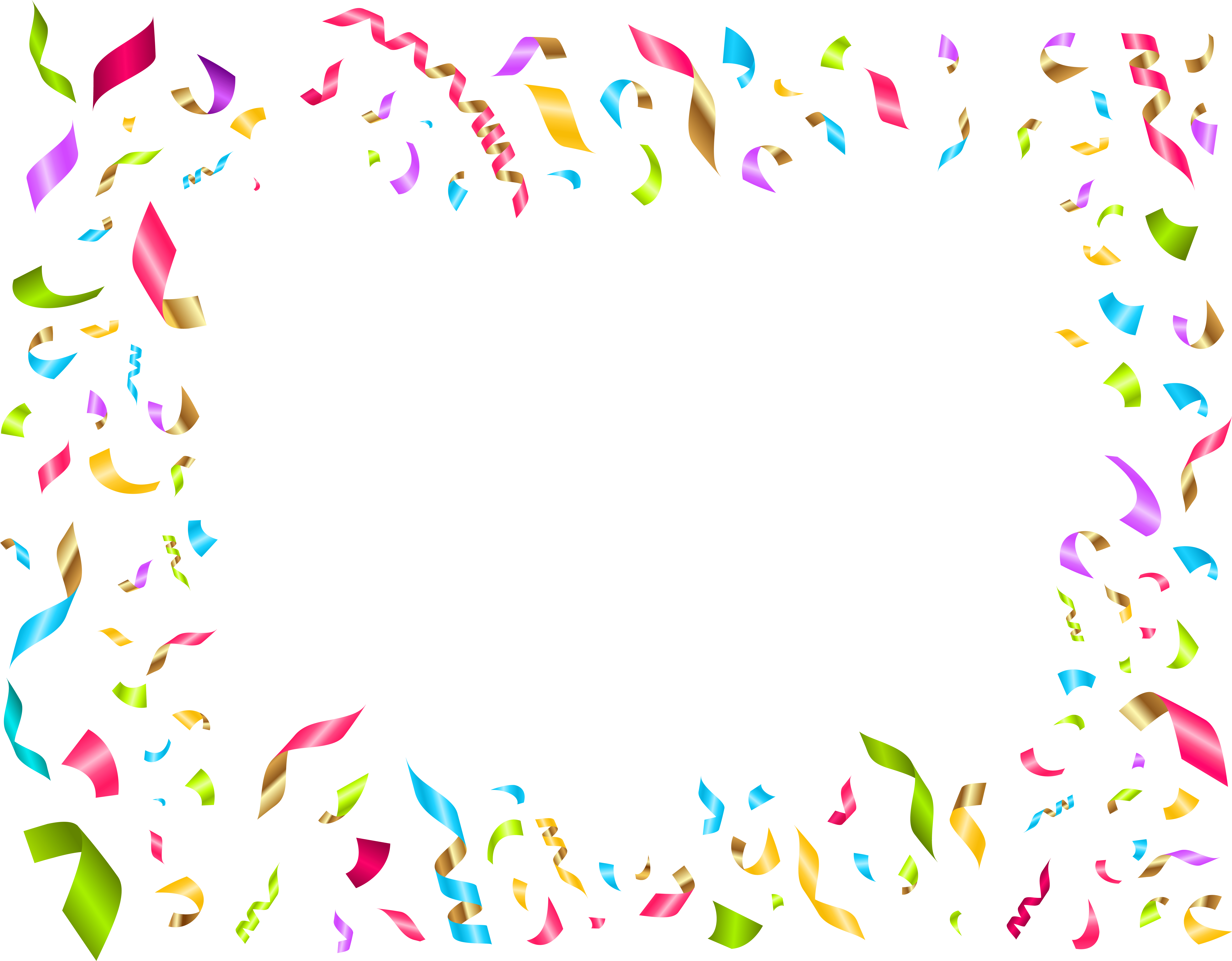 Birthday Borders Png (8000x6197), Png Download