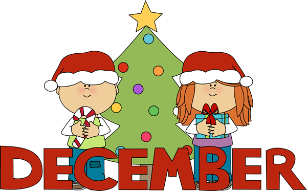 December Birthday Clipart February Clipart December - Months Of The Year December (600x373), Png Download