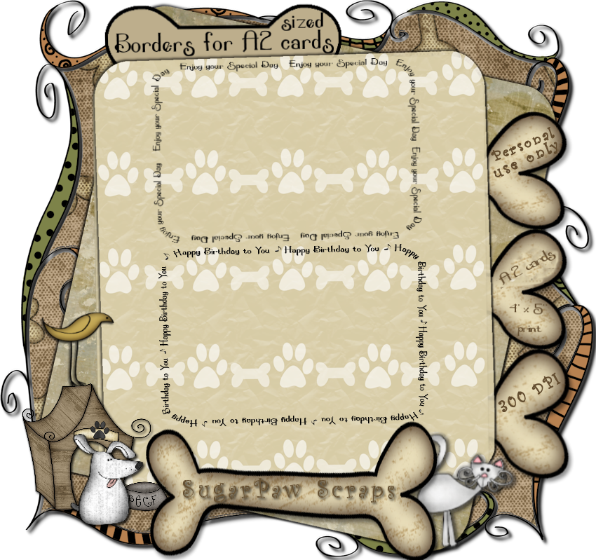 Since The A2 Size Card Borders Are Going So Well, I (850x799), Png Download