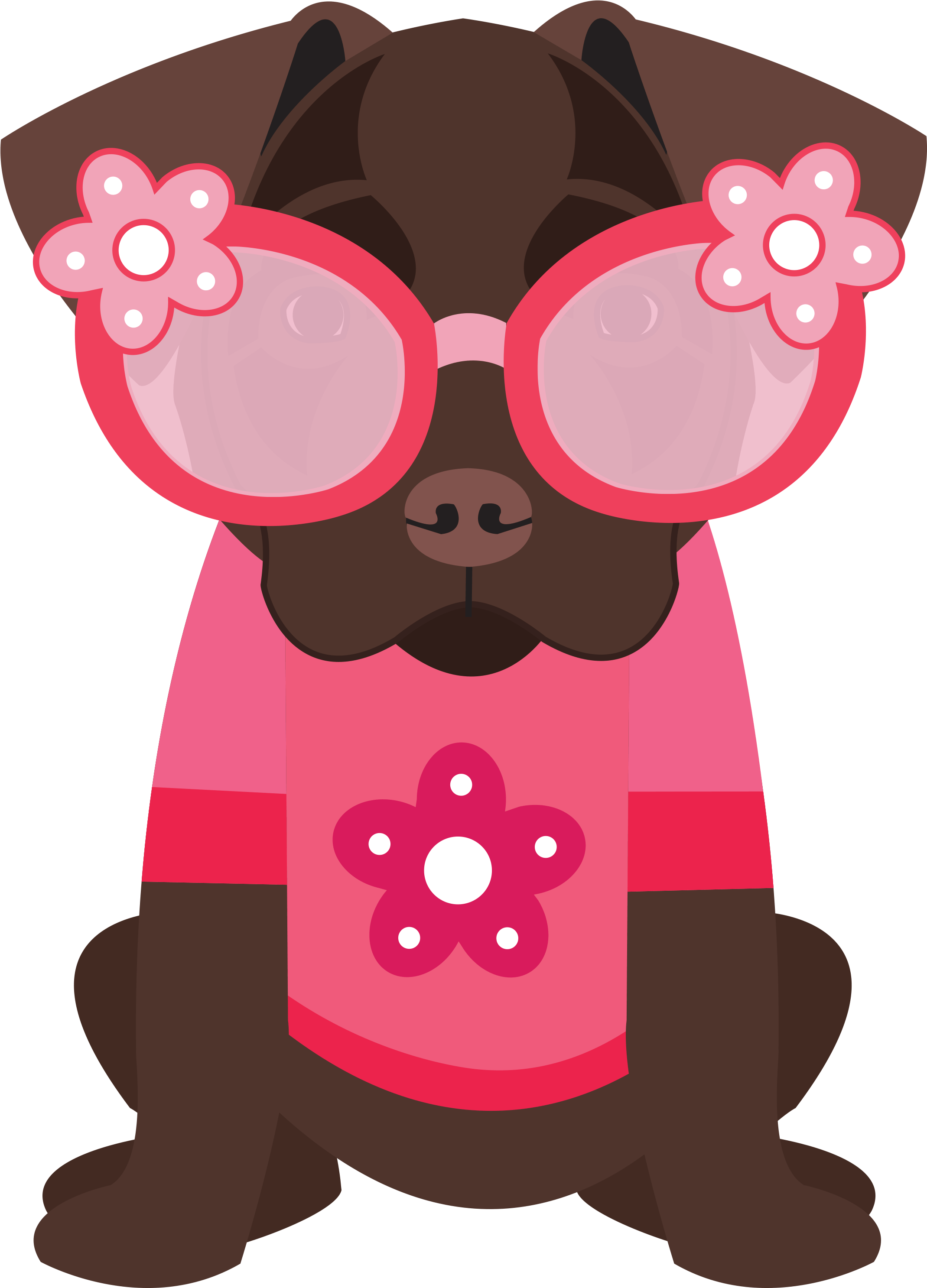 Chocolate Lab Cartoon (2400x3000), Png Download