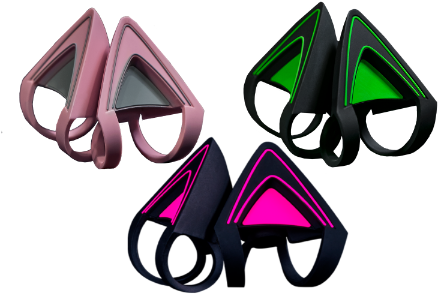 Striking Unique Design To Jazz Up Your Razer Kraken - Kitty Ears For Razer Kraken (450x450), Png Download