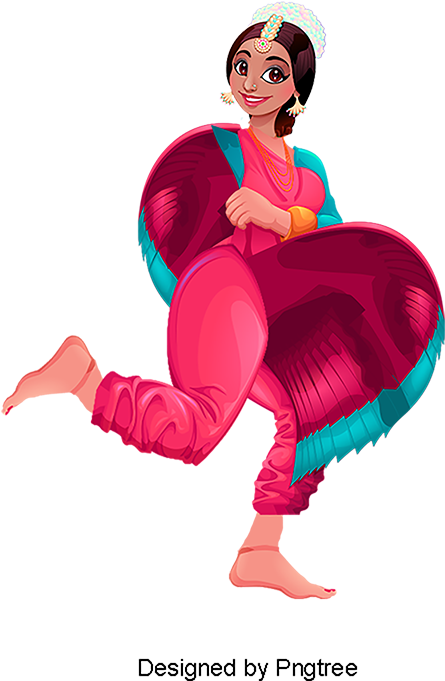 Vector Hand Painted Indian Girl, Vector, Hand Painted, - Portable Network Graphics (800x800), Png Download