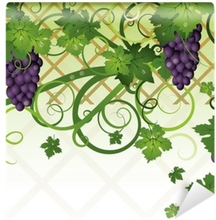 Season Autumn Banner With Grapes, Vector Illustration - Number (400x400), Png Download