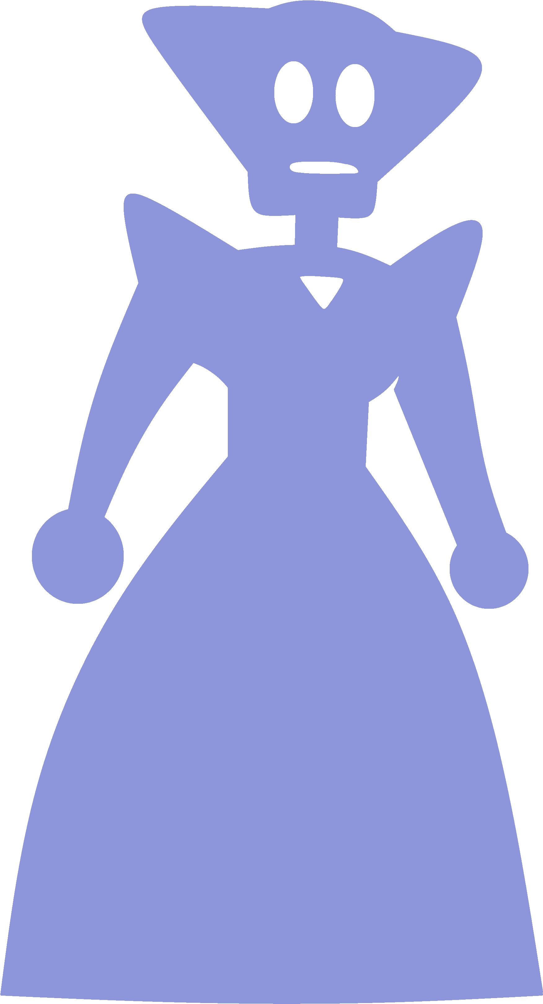 She Wears A Floor-length, Lilac And Snow Trimmed, Tiered - Su Blue Lace Agate (1954x3318), Png Download