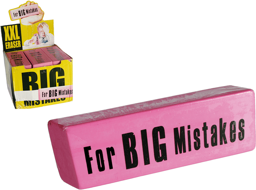 Xxl Eraser - Extra Extra Large 'big Mistake' Novelty Eraser (945x709), Png Download