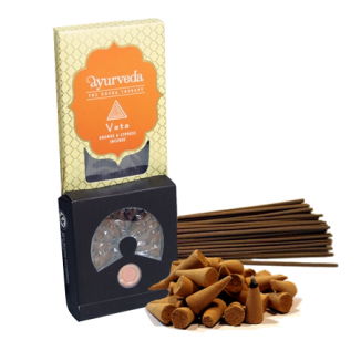 Ayurveda Incense Orange & Cypress Kit - Namaste Cones Frankincense - Namaste Milder Fragrance (525x325), Png Download