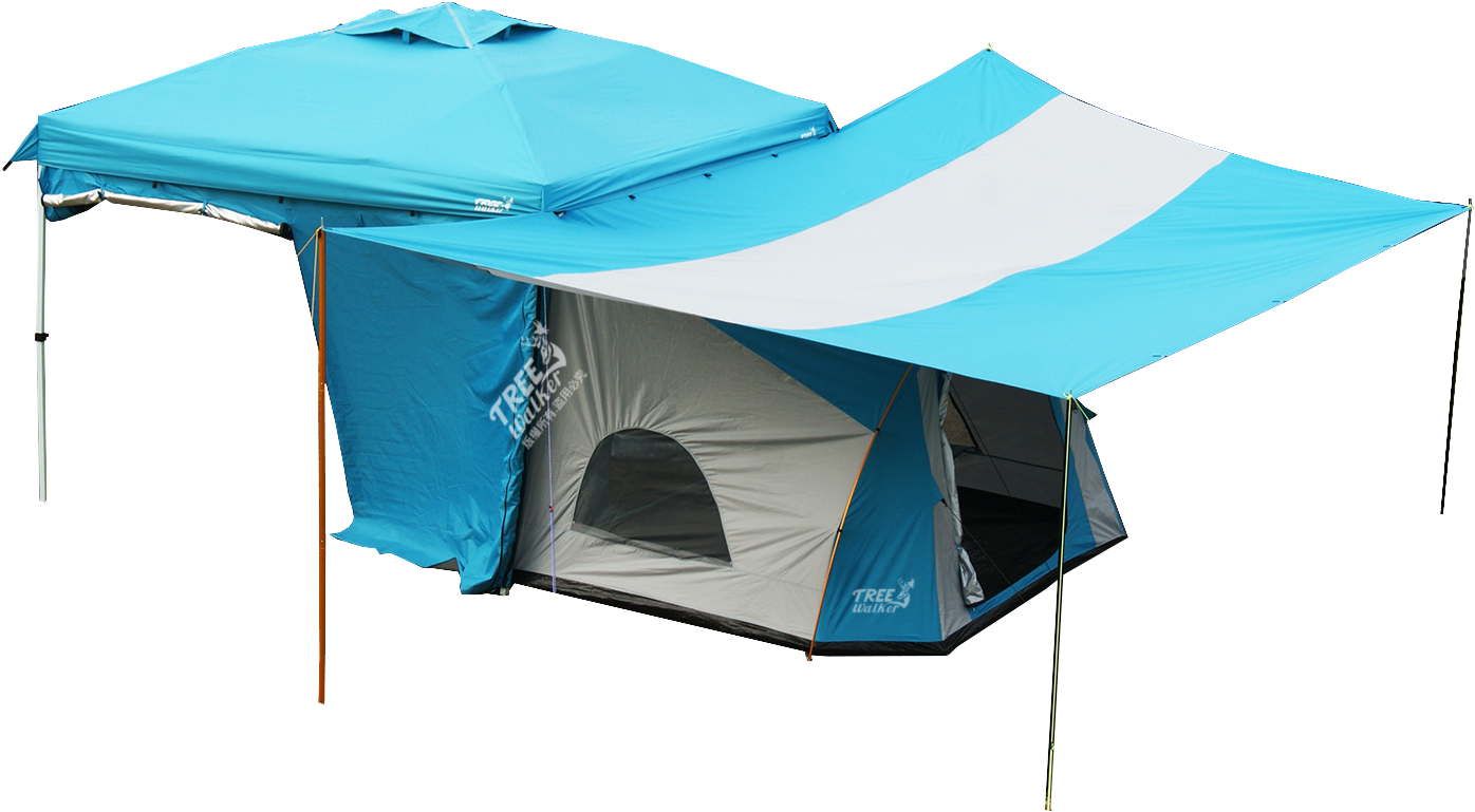 Gazebo Side Tent, Camping Tent - Tent (1766x1011), Png Download