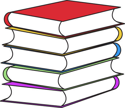 Stack Of Books Clipart Kid - Books Clip Art Png (433x372), Png Download