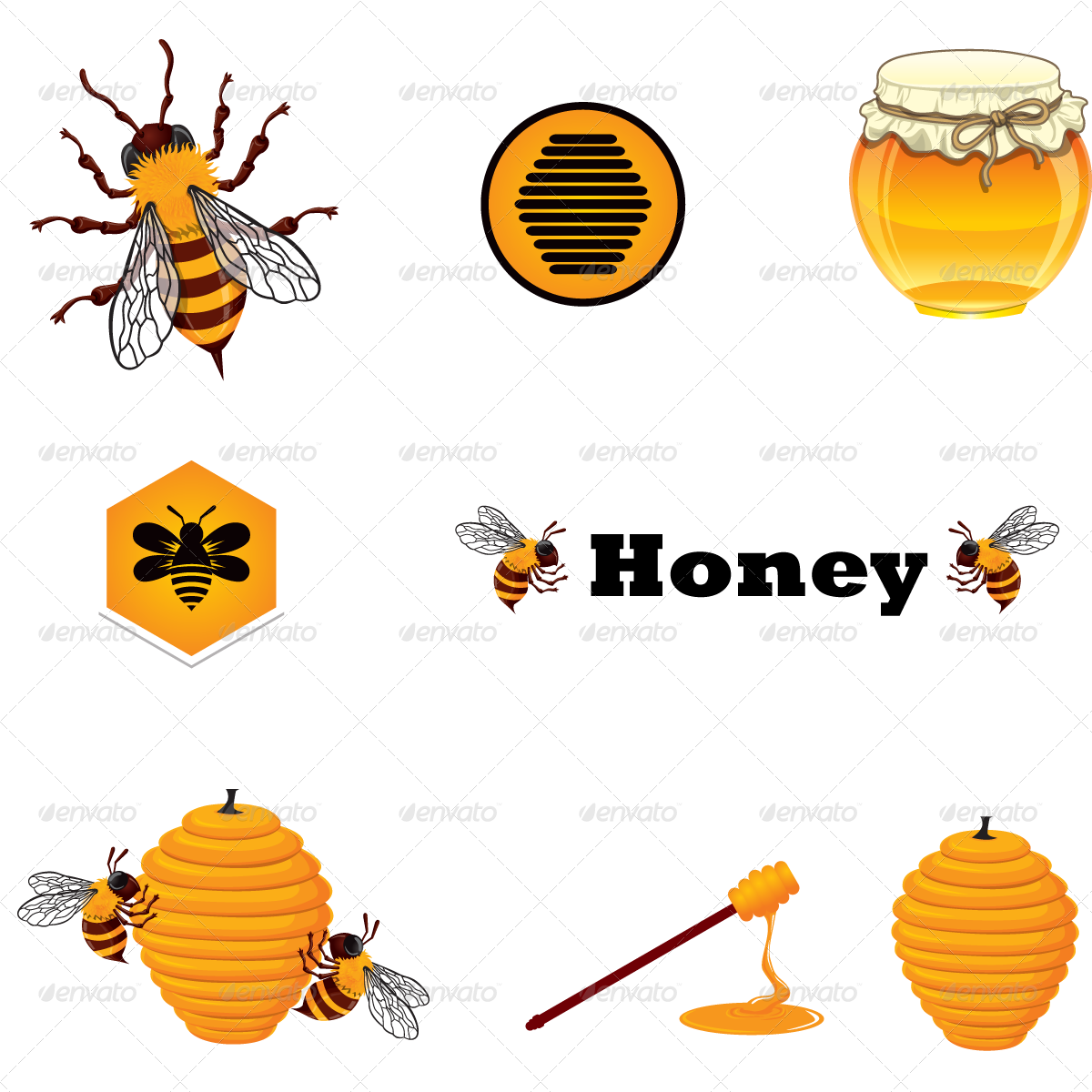 Honeybee Comb Honeybee Comb - Honey Bee (1200x1200), Png Download