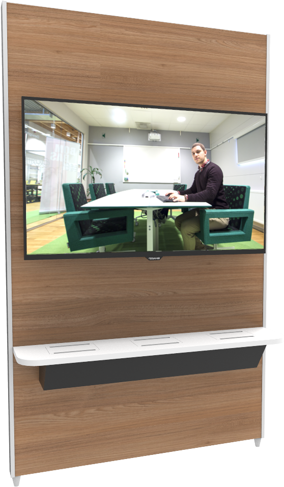 With Tv, Connecto Shelf And Wood Panels - Shelf (1000x1000), Png Download